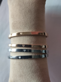 Stalen armband - rond