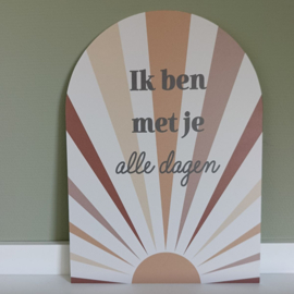 Muurvorm Ik ben met je alle dagen