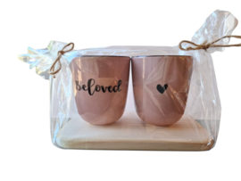 Cadeauplankje - met 2 mokjes