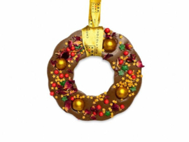 Chocolade krans melk - Kerst
