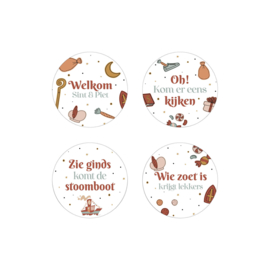 Onderzetters - set Sinterklaas - 4 stuks