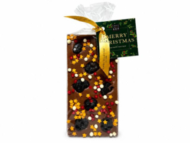 Chocoladereep melk - Kersen en sterren - Kerst