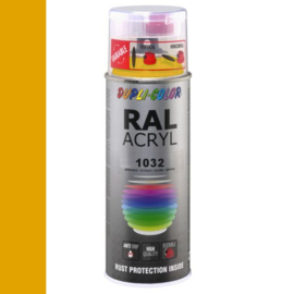 Dupli-Color Ral Acryl Ral 1032 Brem Geel Hoogglans 400 ml