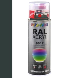 Dupli-Color Ral Acryl Ral 6012 Zwart groen Hoogglans 400 ml