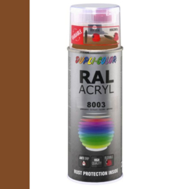 Dupli-Color Ral Acryl Ral 8003 Leem bruin Hoogglans 400 ml