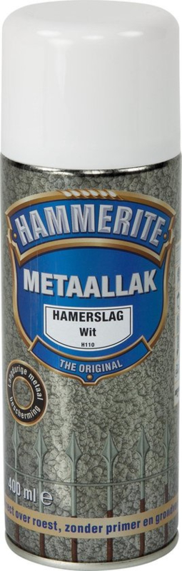 Hammerite Hamerslag Wit H110 ml | Metaallak | AltijdVerf