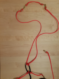 Zugleinenset PE für 4 Hunde mit Karabiner