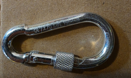 Karabijnhaak verzinkt met schroefsluiting 7x70 mm SWL 130