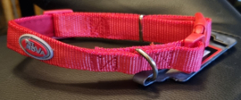 Nylon/neopreen halsband met kliksluiting in 2 maten