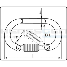 Safety carabiner