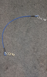 Losse kabel voor aan stake out pen( compleet met musketon,wervel)