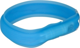 USB Halsband Flashlight Lichtblauw 50 cm