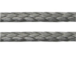 Dyneema 5 mm ( bijna niet door te bijten) breekkracht 2300 Kg Rood