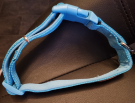 Nylon/Neopren Halsband mit Klickverschluss in 2 Grössen