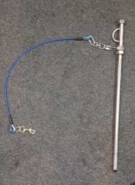 GrundStange mit kabel und drehauge 60 oder 75 cm Stange, campingstange