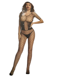 Grote fishnet catsuit