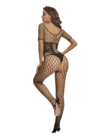 Grote fishnet catsuit