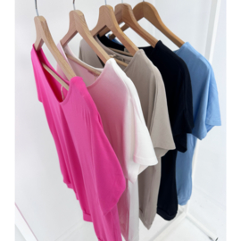 Glammlabel top Jule in 5 kleuren