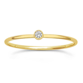 Gold Filled Ring with Zirkonia
