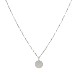 JSA exclusive  14K Gold necklace with small diamond coin