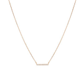 JSA exclusive Rose Gold necklace with diamond bar