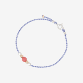 js-amsterdam lilac bracelet pink bead