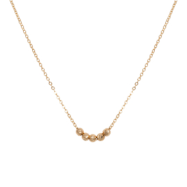 JSA exclusive Gold necklace with Gold sparkle beads
