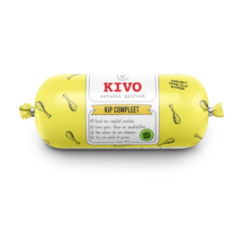 1+1 GRATIS! Kivo Kip Compleet 10 x 1000 gram + Konijnenvleesblokjes 125 gram