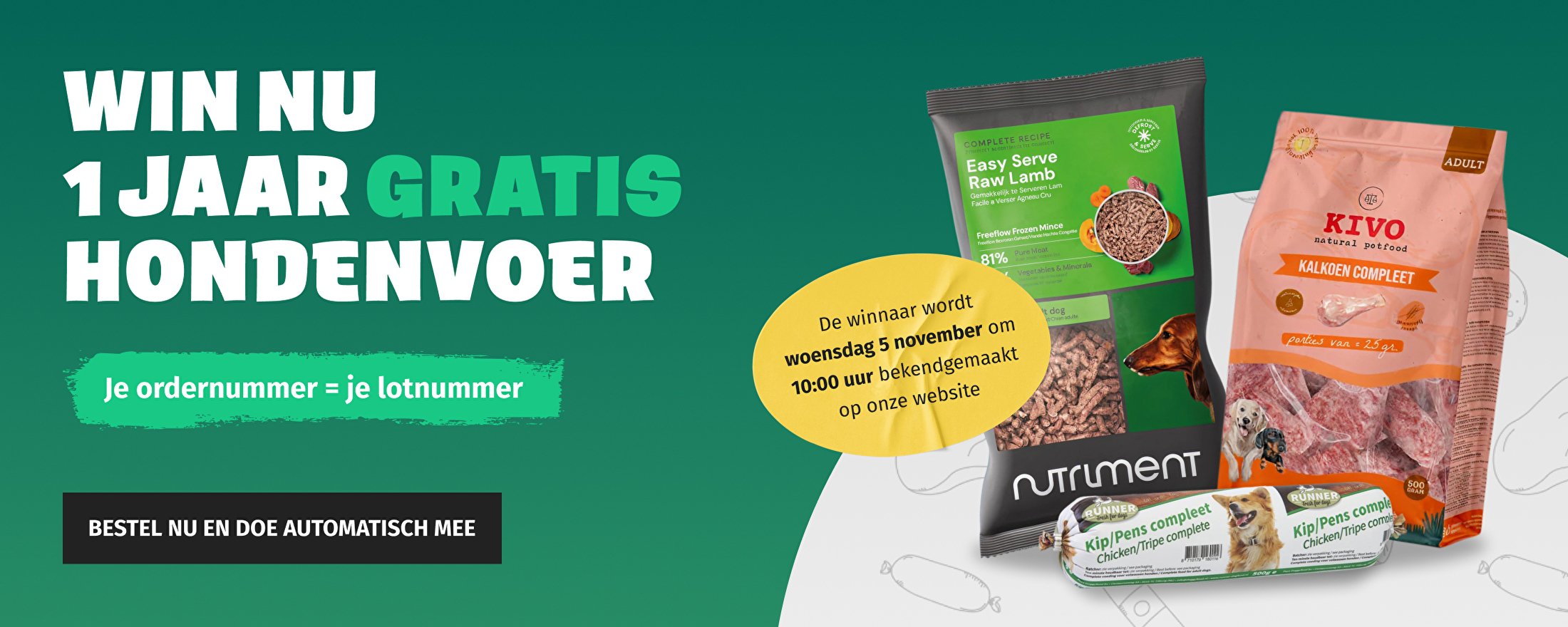 Winactie 1 jaar gratis voer 