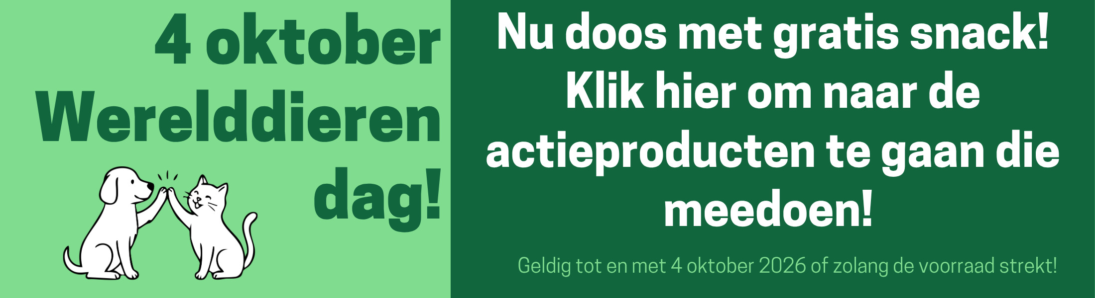 Actie werelddierendag