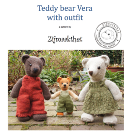 Book - Teddy Bear Vera with Outfit - Zijmaakthet (EN)