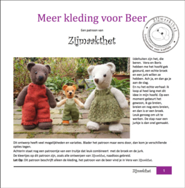 Boek - Meer Kleding voor Beer - Zijmaakthet (NL)