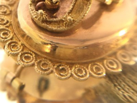 Antiek 14 K Gouden Mutsenbel Broche - ca 1900