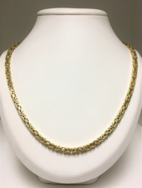 14 K Gouden Koningsketting Byzantijns  65 cm /  82,5 g