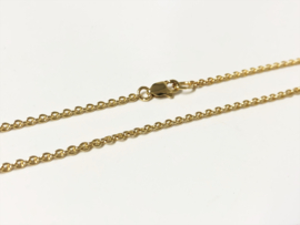 14 K Massief Gouden Anker Collier - 42 cm / 4,73 g / 1.5 mm