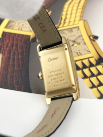 Cartier Tank Américaine Date Ref. 2483 18 Karaat Geelgoud - Full Set / 2 Jaar Cartier Garantie