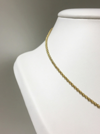 14 K Gouden Koord Collier - 44 cm