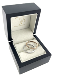 Set Blush Wit- en Rosé Gouden Ringen 1118YGO/50 - Mt 18.5