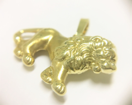 14 K Gouden Hanger - Leeuw