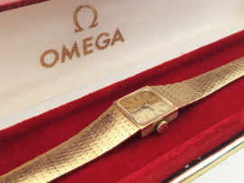 14K Gouden Omega de Ville Dames Horloge 1975 Incl doos/certificaat