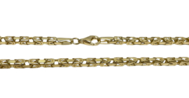 14 Karaat Gouden Koningsketting Byzantijns - 60 cm / 3 mm