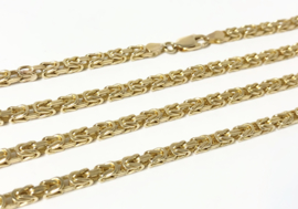 14 K Gouden Koningsketting Byzantijns - 70 cm / 44,9 g / 3,5 mm