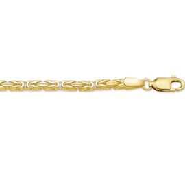 14 K Gouden Koningsarmband Byzantijns - 18 cm / 7,7 g