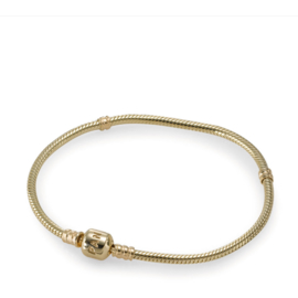 PANDORA 14 K Gouden Moments Armband met Diverse Gouden Bedels twv € 9.116,-