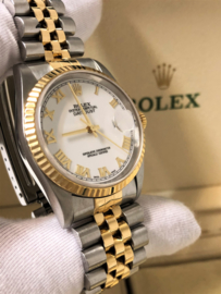 Rolex Datejust White Roman Dial 36 mm - 1996 / Inclusief Garantie