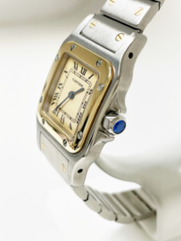 Cartier Santos Galbée Lady Quartz Staal Goud - Model 166930 Incl Garantie