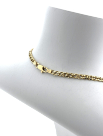 18 Karaat Gouden Cuban Link Chain Schakelketting - 60 cm / 4 mm / 20 g