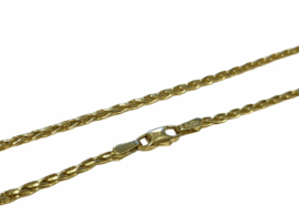 18 K Gouden Vossenstaart Collier - 40 cm / 9,2 g / 2 mm