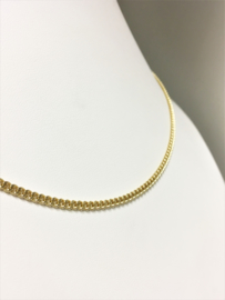 14 K Massief Gouden Gourmet Schakel Ketting - 44 cm / 8,8 g