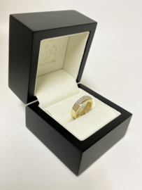 14 K Gouden Bandring 0.36 ct Briljant Geslepen Diamant